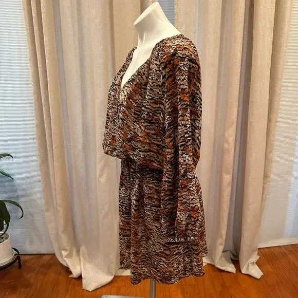 Joie Silk Faux Wrap Dress sz M - Picture 7 of 9